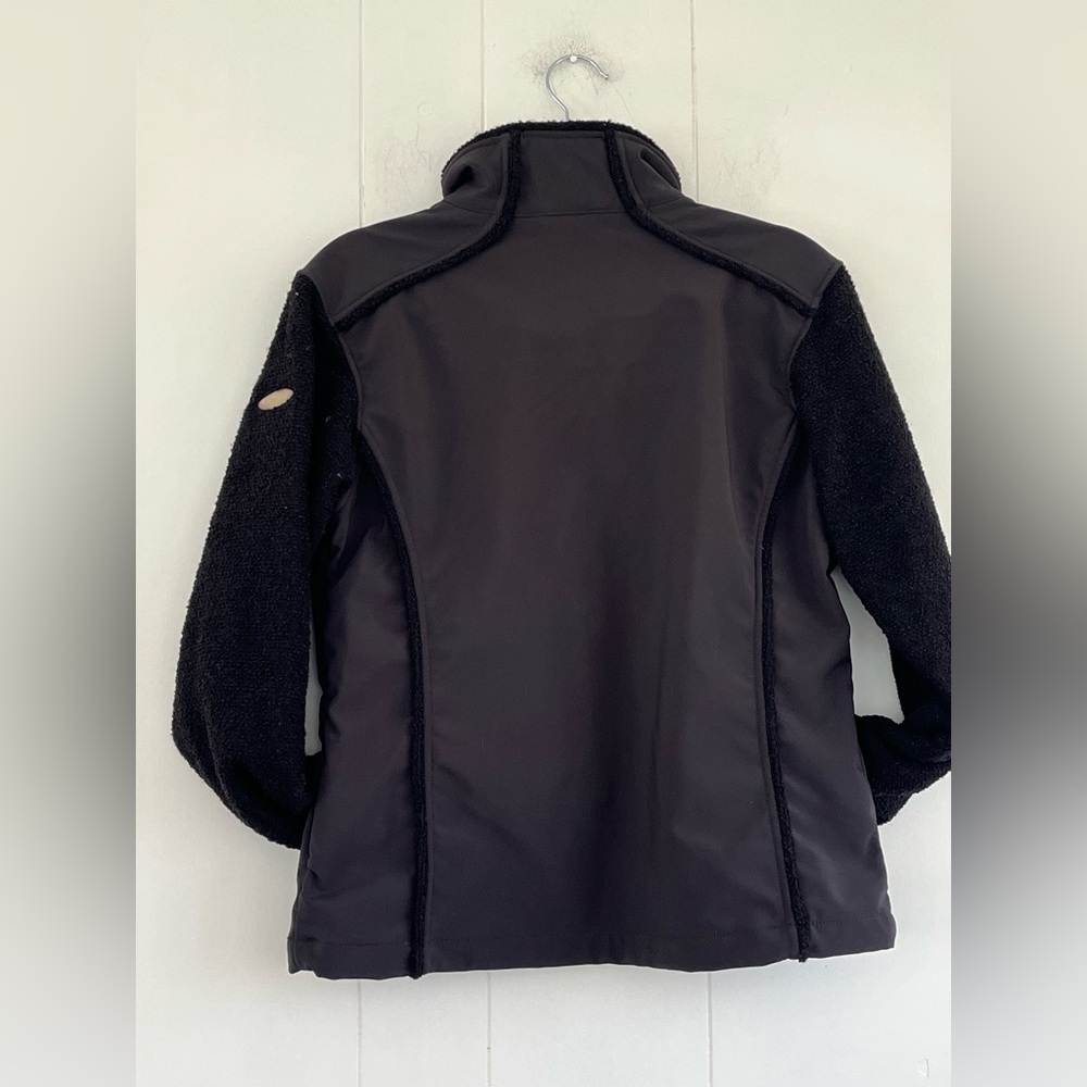 Spyder Black Nylon Jacket Boucle Sleeves Paisley Trim Women’s Size 8 US - Picture 7 of 12